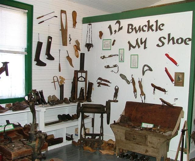 Cobbler's Shop exhibit